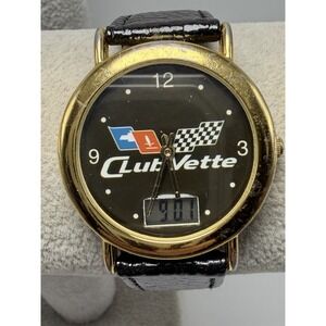 Club Vette Chevy Corvette Image Mens Digital Watch New Battery 34MM 7.75"